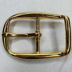 Vintage Gold Tone Simple Basic Belt Buckle for up to 1 Inch Belt